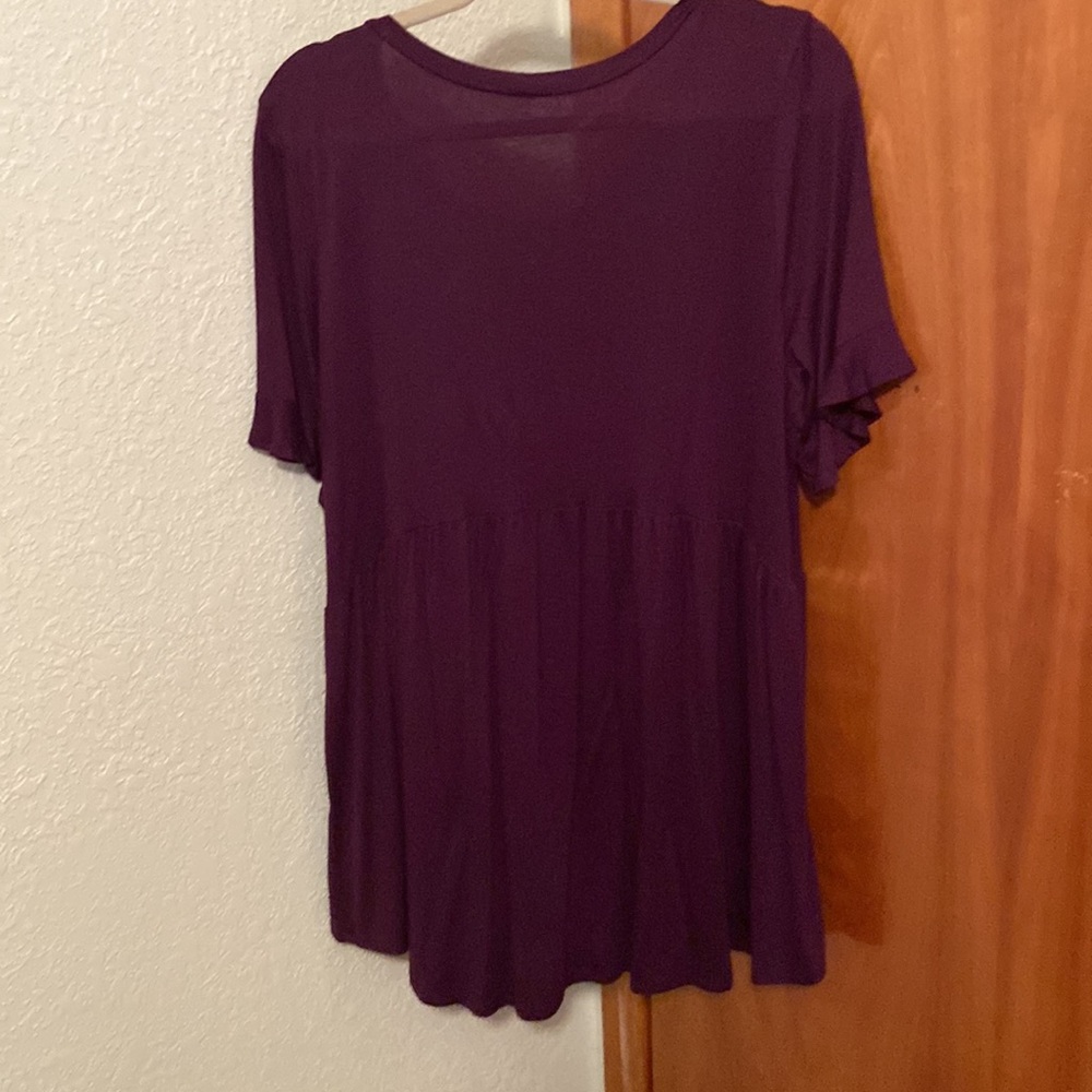 Deep purple tunic - Picture 2 of 3
